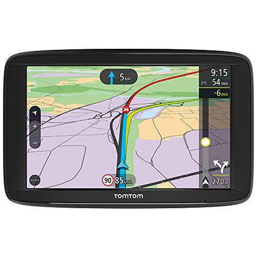 TomTom Via 62 Europe Traffic Navigationsgerät (15 cm (6 Zoll), Sprachsteuerung, Bluetooth Freisprechen, Fahrspurassistent, 3 Monate Radarkameras (auf Wunsch), Karten von 49 Ländern Europas)