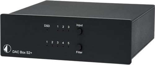 Pro-Ject Audio Systems DAC Box S2+, High End DAC mit 32bit und DSD256 Support (Schwarz)