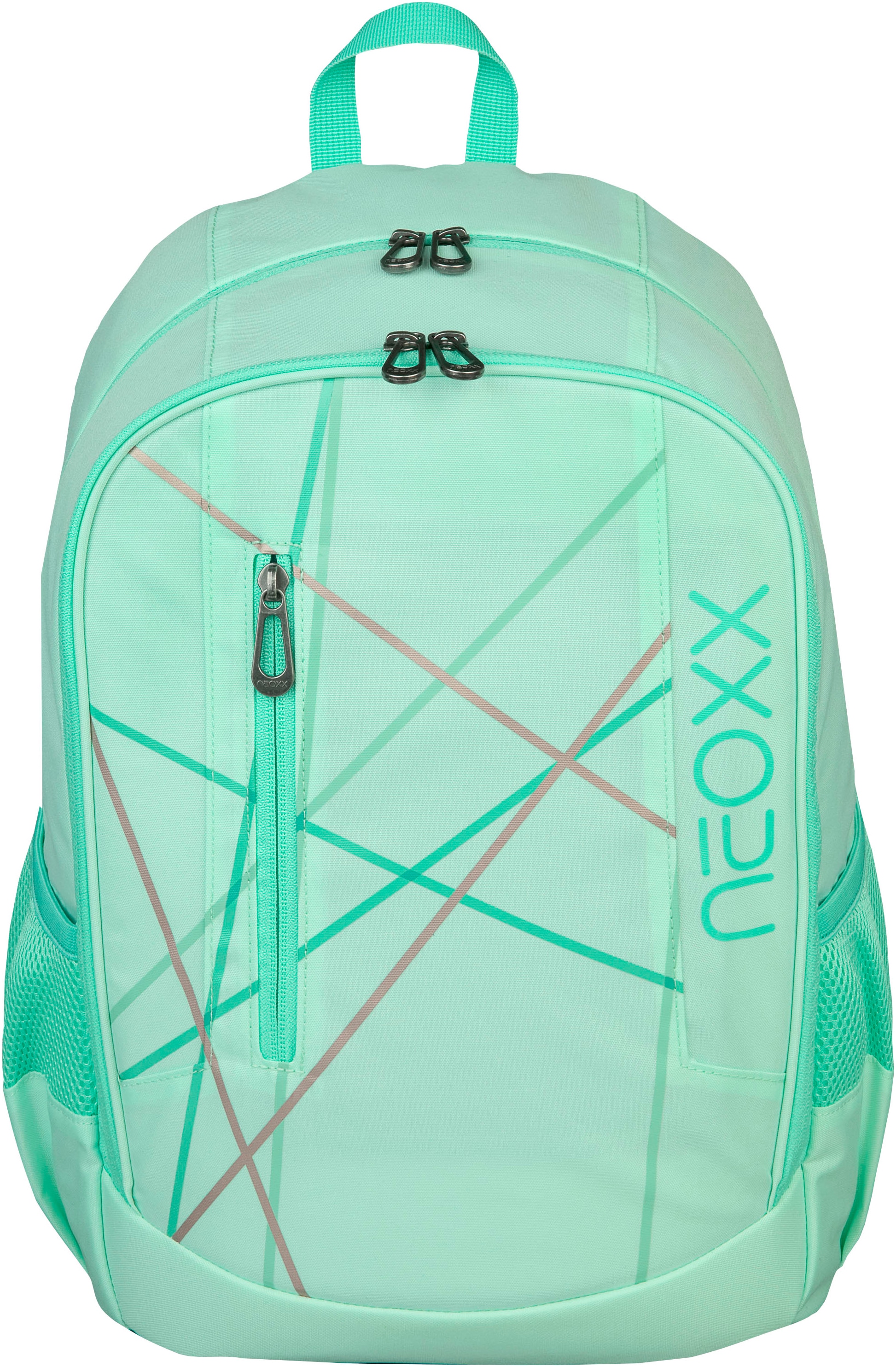 neoxx Schulrucksack "Flow, Mint To Be", teilweise aus recyceltem Material