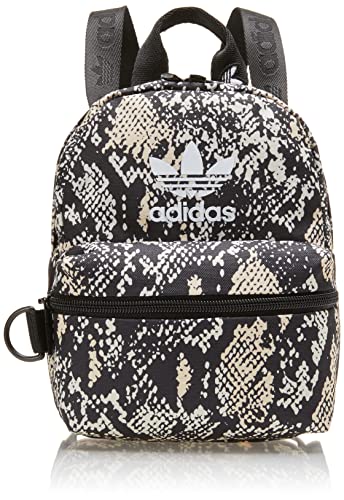 adidas Originals Unisex-Erwachsene Trefoil 2.0 kleine Reisetasche Mini Rucksack Tasche, Python Black-Sand Strata/Black, Einheitsgröße
