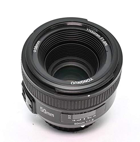 YONGNUO YN, Standard-Objektiv mit Brennweite für Nikon D7100, D5500, D810a, D800; 50 mm, F1.8N, AF/MF