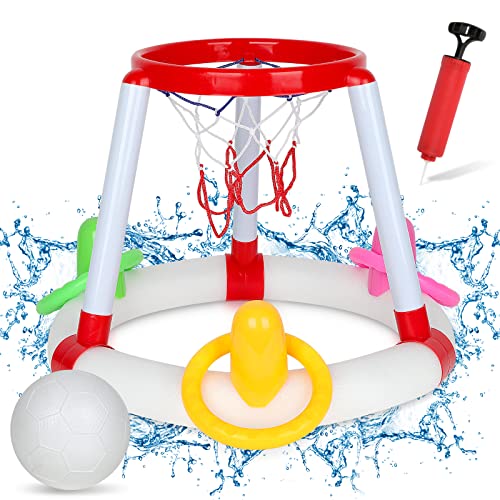 Jirmerp Schwimmbad Spielzeug für Erwachsene Kinder Sommer Pool Basketballkorb Spielzeug Floating Kinderspielzeug für Strand Schwimmbad