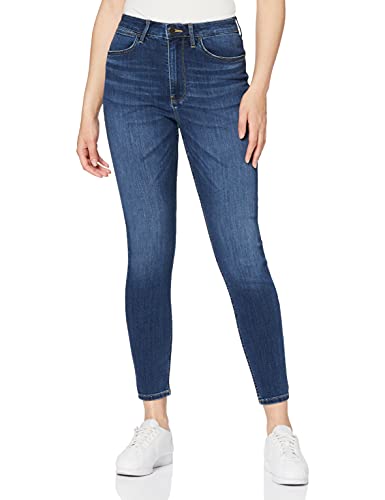 Wrangler Damen HIGH Rise Skinny Jeans, Cloud, 34W / 32L
