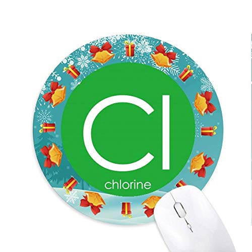 Chemie Elemente Periodische Tabelle Halogens Element Chlor Cl Mousepad Rundgummi Maus Pad Weihnachtsgeschenk