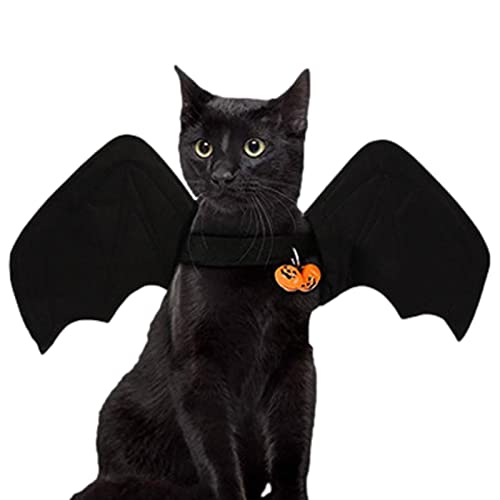 PERTID Halloween-Katze – Fledermaus Katze Cosplay,Verkleidungszubehör für Halloween-Partys für Haustiere, für Katzen, Kätzchen, Jungen, oder