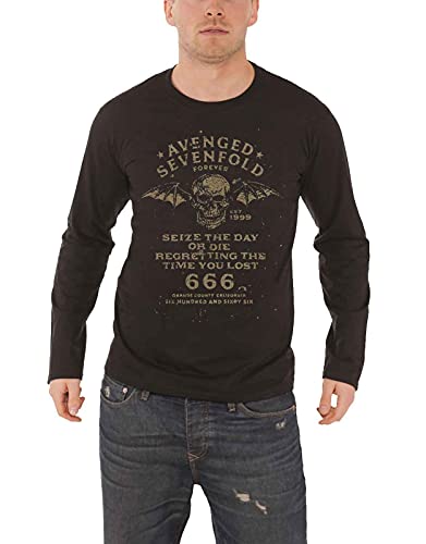 Avenged Sevenfold T Shirt Seize The Day Nue offiziell Herren Schwarz Long Sleeve M