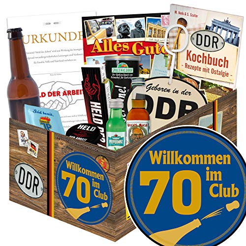 Wilkommen im Club 70 - Geschenke Mann DDR - Geschenkidee Geburtstag 70