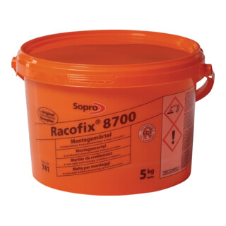 Sopro Montagemörtel Racofix® 8700 1:3 (Wasser/Mörtel) 5kg Eimer