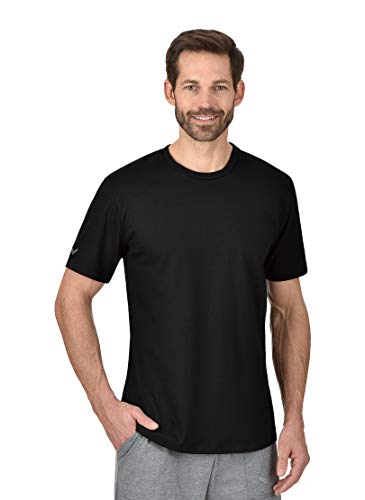Trigema Herren T-Shirt Biobaumwolle 639202, Schwarz(schwarz-C2C), Large