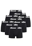 Ellesse Boxershorts Fashion Boxer Herren Trunk Shorts Unterwäsche 9er Pack, Farbe:Black, Bekleidungsgröße:S