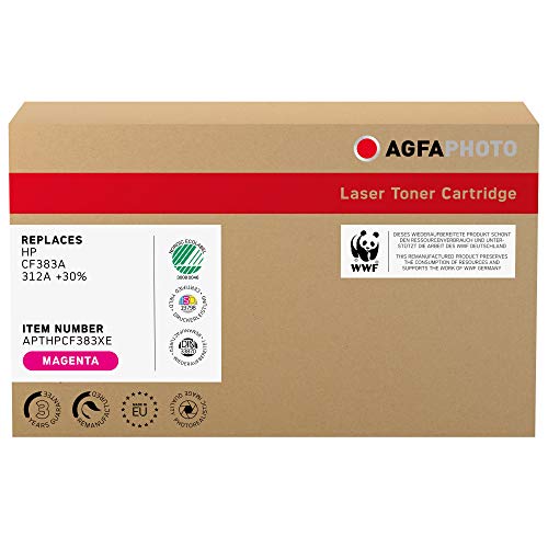 AgfaPhoto Laser Toner ersetzt HP CF383A; 312A +30%, 3500 Seiten, magenta-rot (für die Verwendung in HP PRO M476)