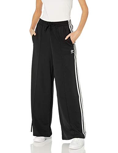 adidas Originals womens Primeblue Relaxed Wide Leg Pants Black X-Large