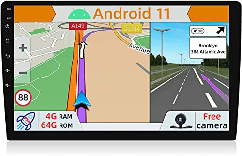 YUNTX PX6 Android 12 Autoradio Radio 4G | 64G - GPS 2 Din Bluetooth 5.0 mit Rückfahrkamera -IPS 2.5D 10.1 Zoll - Unterstützt DAB+ / Lenkradsteuerung / 4G / WiFi/Bluetooth/Mirrorlink/Carplay/USB