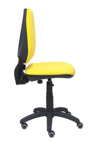 PIQUERAS Y CRESPO 14 CP - Ergonomischer Bürostuhl mit ständigen Mechanismus, Rollen Parquet, Gewebe Bali gelb