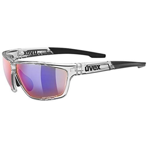 Uvex Sportstyle 706 Colorvision Sportbrille (Farbe: 9999 Clear, litemirror Green (S3))