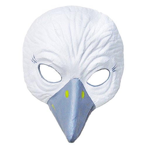 Prezer Taube weiß Maske Theatermaske für Erwachsene