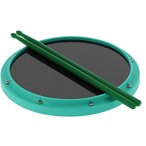 Dumb Drum Pad, Drum Pad Well Fix Kohlefaser mit hoher Dichte zum Spielen für Musik-Player(Sea Green)