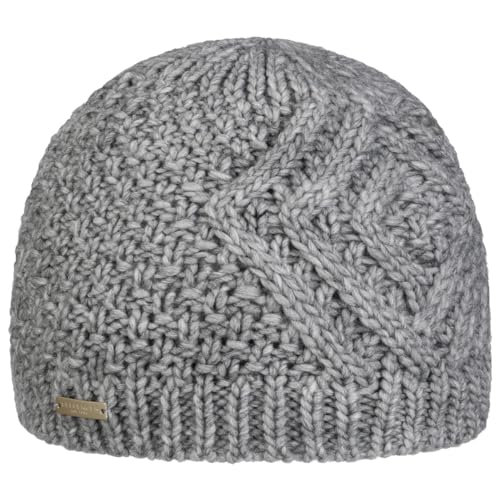 Seeberger Salvirola Beanie Strickmütze Damenmütze Wintermütze (One Size - hellgrau)