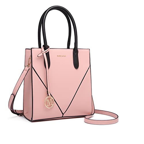 Miss Lulu Handtasche Damen, Schultertaschen für Damen, Umhängetasche, Tasche Damen, Shopper Damen, Rosa