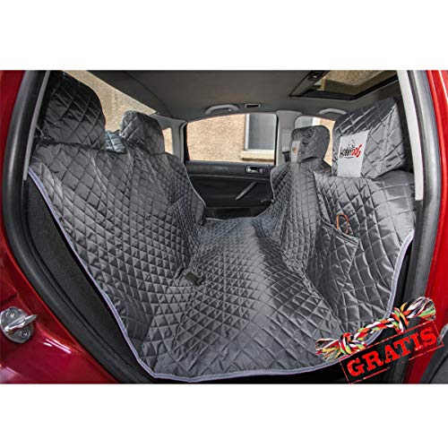 HobbyDog MSTSZA2 + Spieltau gratis Autoschutzdecke CAR SEAT Cover Schutzdecke Hundedecke Schondecke Sitzschoner (R1 (140 x 160 cm))