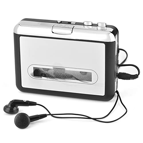 Diyeeni Kassetten auf MP3 Konvertierer Player, Tragbar USB2.0 Kassettenspieler, Plug & Play Tape auf PC Kassettenkonverter Digitalisierer Retro Walkman Player Adapter mit Kopfhörer