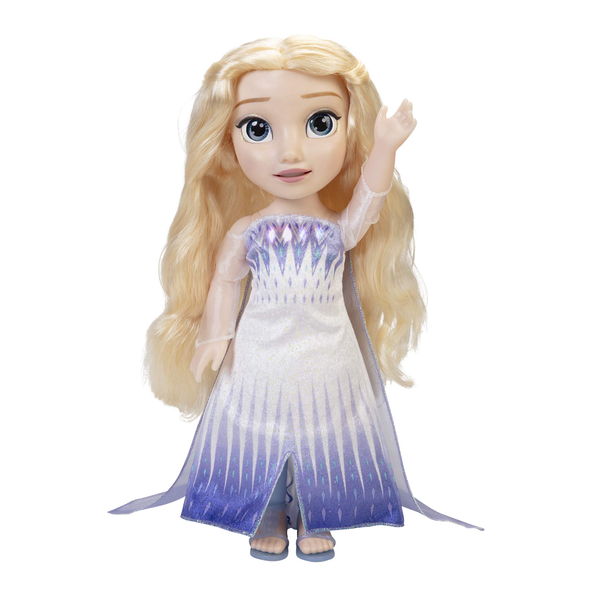Disney Frozen 2 Magic in Motion ELSA Puppe, Feature ELSA Dolls Lips Moves As She Sings 'Show Yourself' Includes Elsas Light Up Dress and Long Hair for Added Play