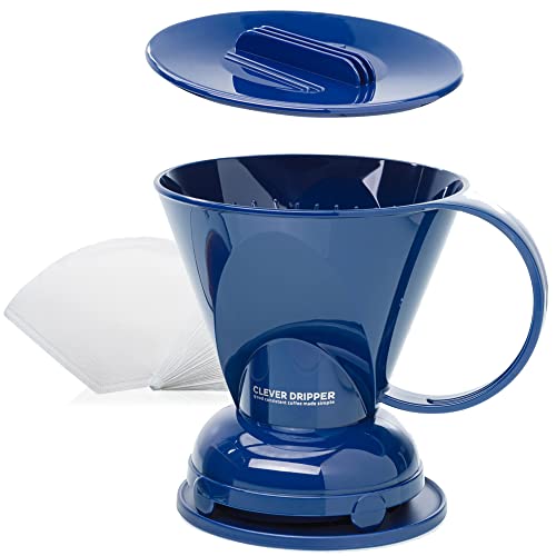 Clever Coffee Dripper Barista's Choice Kaffeefilter inklusive 100 Filter 18 oz Large blau