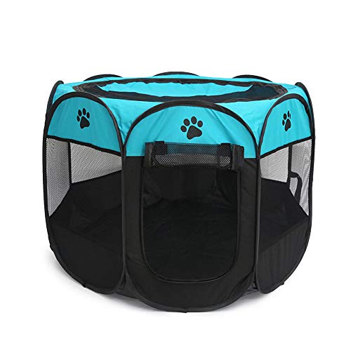 laufstall Katze Katzen laufstall Hundehütte und Laufen Kaninchenlauf drinnen Laufstall für Kleintiere Hamster Laufstall Kaninchen Laufstall Blue&Black