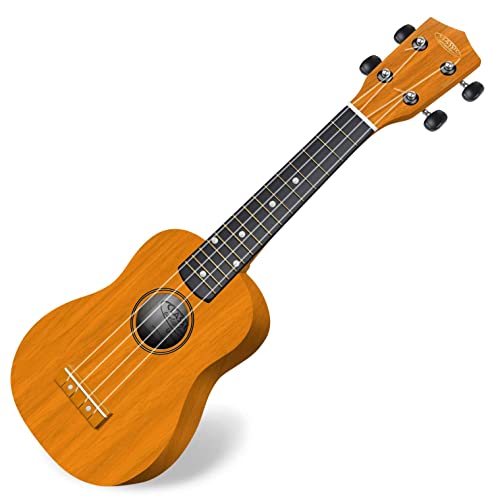 Classic Cantabile US-100 NAT Sopranukulele (Ukulele, Uke, 15 Bünde, leichtgängige Gitarrenmechanik) natur