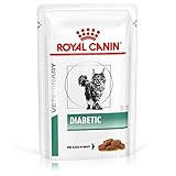 Royal Canin Vet Diet Diabetic Frischebeutel Katze, Option:48 x 100 gr
