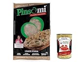 Pinsami Pinsa Gourmet Integrale, Vollkorn Pinsa hausgemacht von Benedetta, 6 Stück à 230 Gramm + Italian Gourmet pelati 400gr