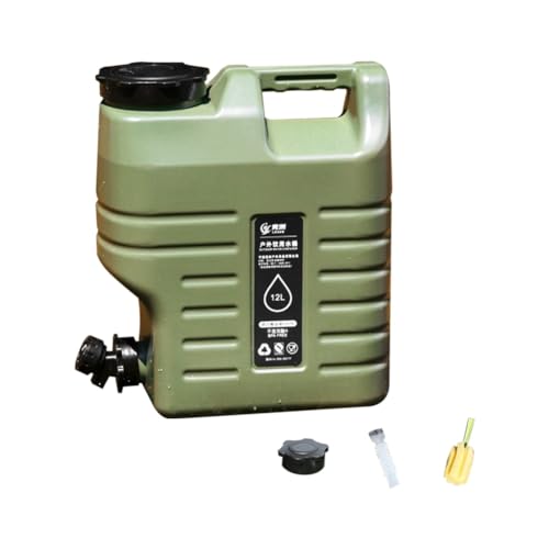 MSCHENZW 3,2 Gallonen (12 L) mit Wasserhahn-Wasserbehälter - Tragbarer Camping-Wassertank, Wasserkrug