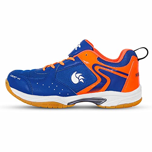 DSC Unisex – Erwachsene Court 44 Badminton Schuhe, Marineblau-Orange, 8