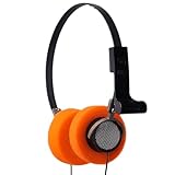 Star Kopfhörer, handgefertigt, Hi-Fi-Stereo, Ohrpolster, Stahlgeflecht, Cosplay, mit 3,5-mm-Klinkenstecker, Orange