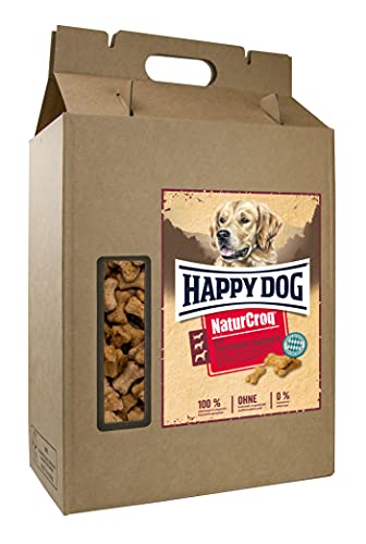 Happy Dog 60752 - NaturCroq Mini Truthahn Knochen - Vollkorn-Snack für kleine, mittlere und große Hunde- 5 kg Inhalt