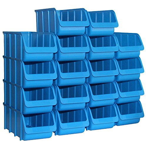 18x Sichtbox PP Größe 3/L blau PRO NEU 18er Set Sichtboxen Werkstatt-Lagerboxen