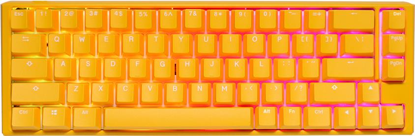 Ducky One 3 Yellow SF Gaming Tastatur, RGB LED - MX-Silent-Red (US)