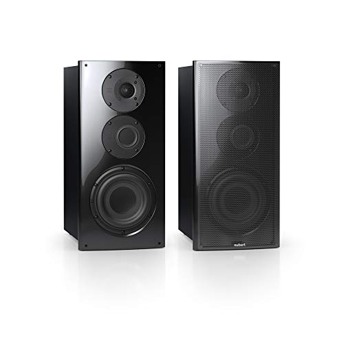 Nubert nuVero 60 Kompaktlautsprecherpaar | High End Lautsprecher für Stereo | HiFi Qualität auf höchstem Niveau | Passive Kompaktboxen mit 3 Wegen Made in Germany | Lowboardboxen Schwarz | 2 Stück