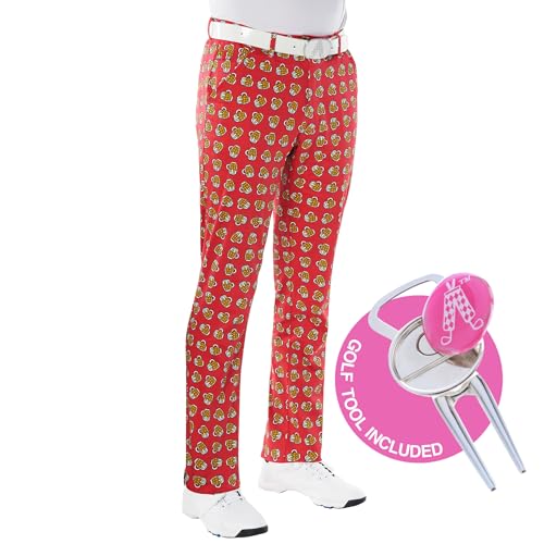 Royal & Awesome Pints ​​Golfhose für Männer, Golfhosen für Männer, Funky Golfhosen, Sich verjüngte Herrengolfhosen