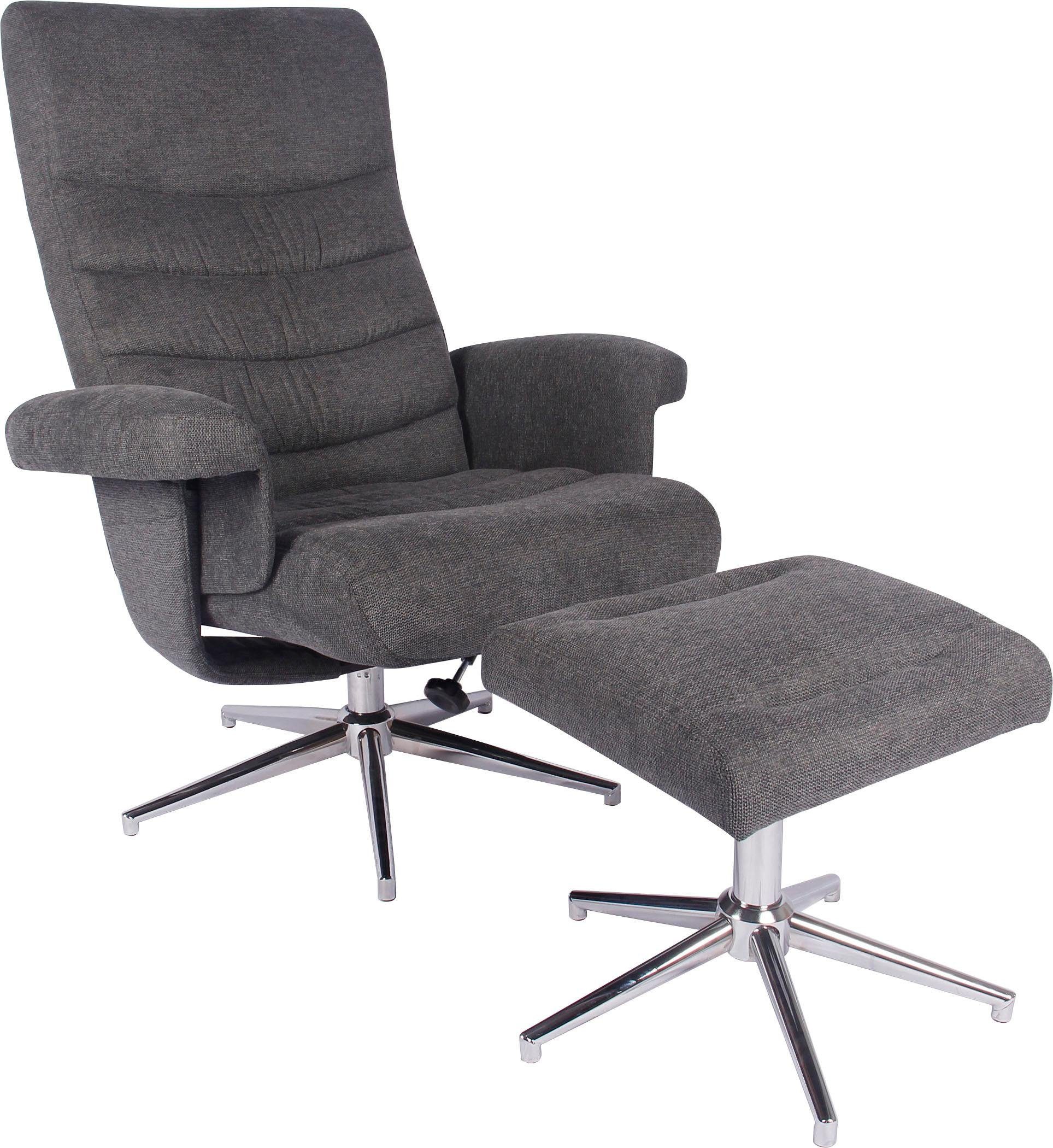 Duo Collection TV-Sessel "Markham", mit Hocker und Relaxfunktion, 360 Grad drehbar