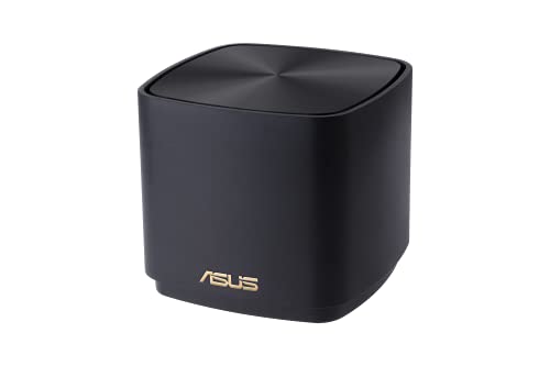 Asus Ai Mesh AX-WLAN System ZenWiFi XD4 Schwarz (1er Pack, AX1800 WiFi 6, 2x Gigabit LAN, App Steuerung, unterbrechungsfreies Roaming, AiProtection)