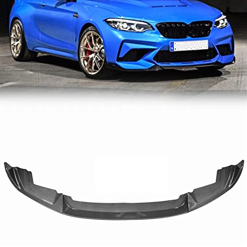 REXGEL Für M2 Competition Mode Für BMW F87 M2 2019-2021 Frontschürze Spoiler Lip Body Kit Lower Splitter Blade ABS Zubehör (Color : Carbon Fiber)