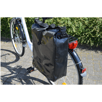 Filmer Fahrrad-Doppeltasche aus Tarpaulin, Schwarz, 54 x 37 x 16 cm, 32 Liter, 46367