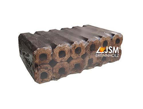 JSM-Brennholz Eichenholzbriketts Pini&Kay - 1 Brikett: 30 cm x 5 cm - 12 Briketts je Paket - 20 Kg oder 30 Kg (30 KG)