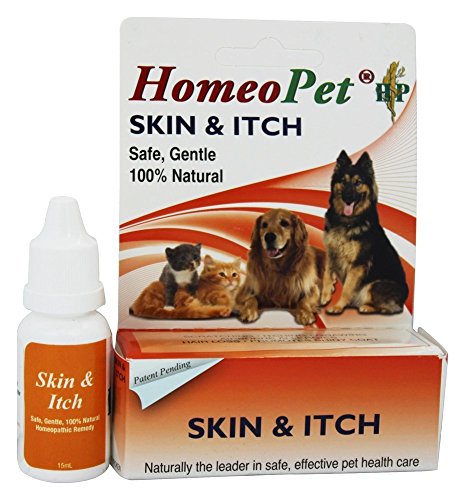 HomeoPet - Enthäuten Sie u. Itch Entlastung flüssige Tropfen für Haustiere - 15 ml.