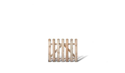MEIN GARTEN VERSAND Günstige Gartenzaun Zaunpforte im Maß 100 x 80 cm (Breite x Höhe) aus Kiefer/Fichte Holz, druckimprägniert Günstig & Gut