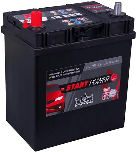 intAct Start-Power 53522GUG Starterbatterie 12V 35Ah, 300A (EN) Kaltstartstrom, zuverlässige und wartungsarme Batterie mit erhöhtem Auslaufschutz