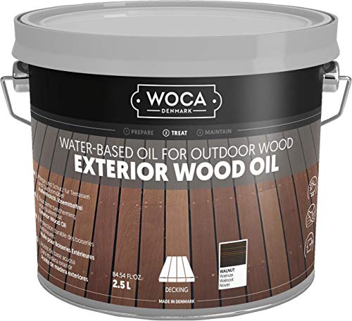 WOCA 617962A Exterior Öl, Walnuss 2,5 L