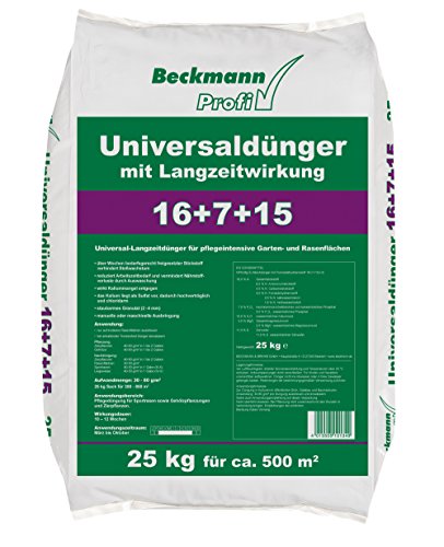 Beckmann Profi Universaldünger 16+7+15 • 25 für ca. 500 m² kg • mit Langzeitwirkung