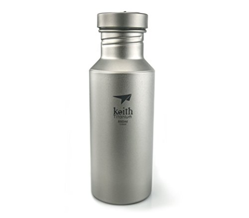 Isolierflasche aus Titanium (550 ml) ist ideal für Camping, Wandern, Trakking, Ausflug geeignet